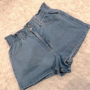 Forever 21 Paper Bag Denim Shorts 💙